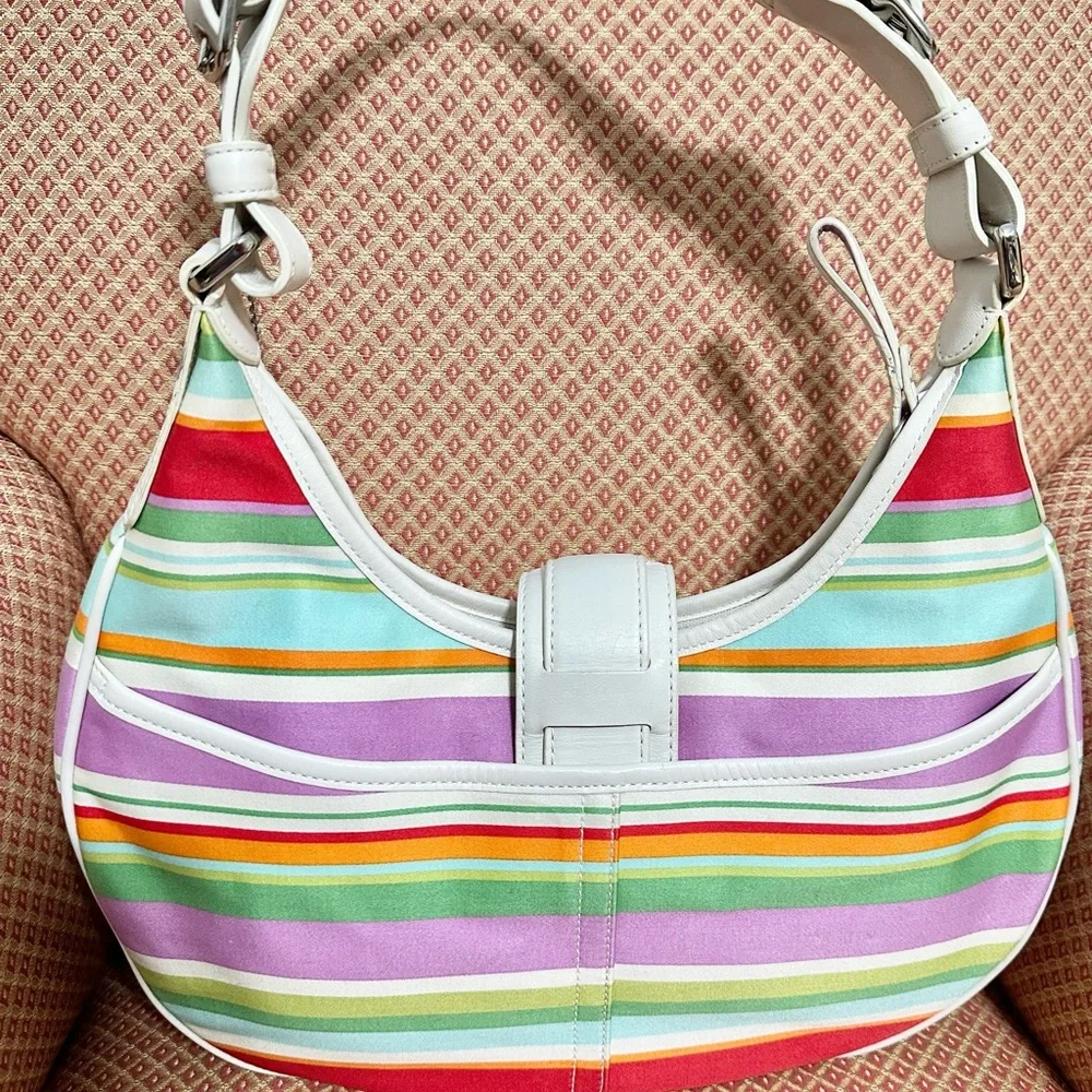 Coach Hampton multicolor hobo bag - Picture 4 of 14
